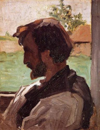 Frederic Bazille Self Portrait at Saint-Sauveur Spain oil painting art
